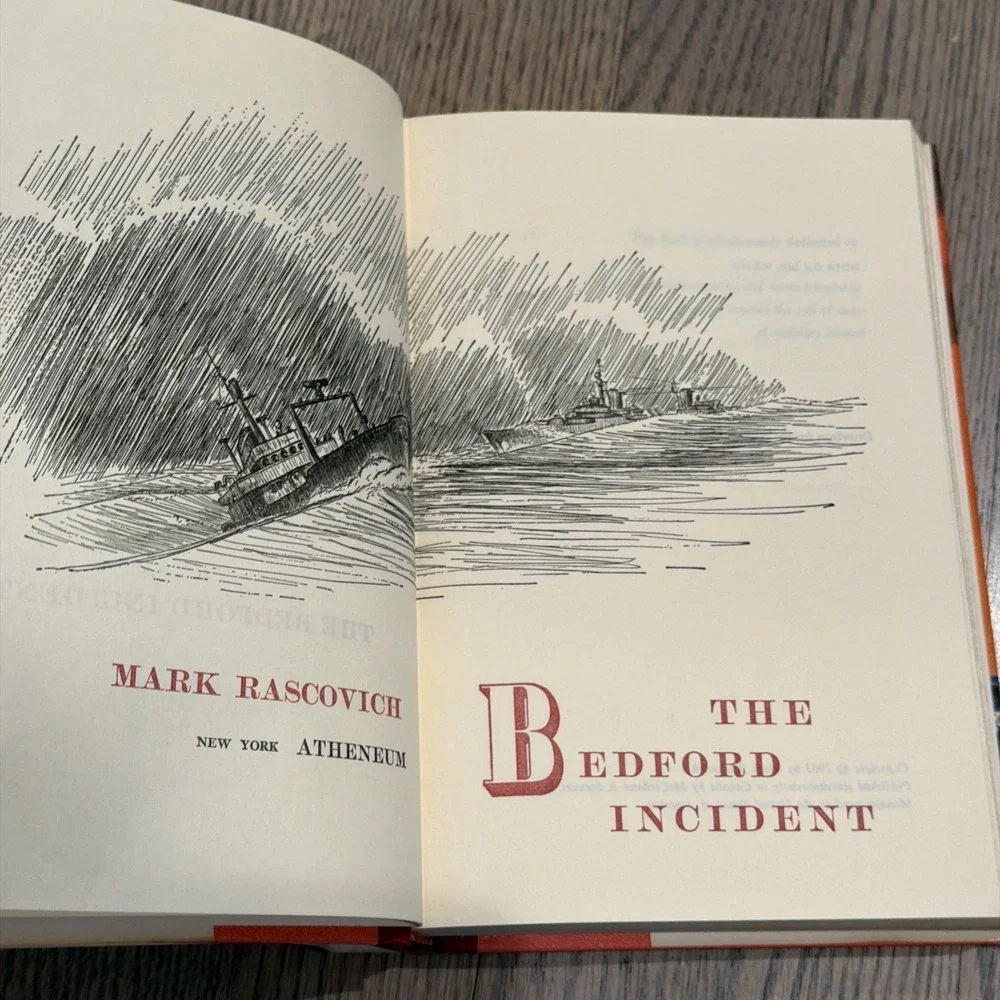 The Bedford Incident by Mark‎ Rascovich 1963  Hardcover/DJ Book Club Edition